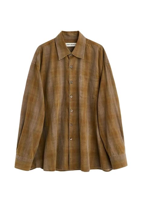 camicia beyond uomo marrone OUR LEGACY | M2262BCF